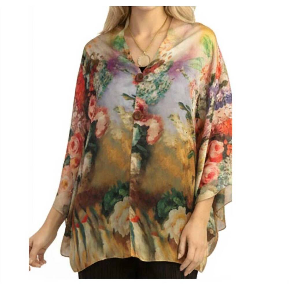 NEW MAGIC SCARF sunset floral shawl in multi